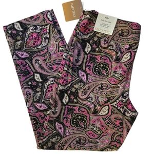 Ellen Tracy Paisley Print Pants SZ 4